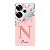 Capinha para Xiaomi Poco F6 Anti Impacto Personalizada - Delicate Flowers Rosa com nome e fundo transparente - Imagem 1