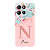 Capinha para Moto G15 Anti Impacto Personalizada - Delicate Flowers Rosa com nome e fundo transparente - Imagem 1