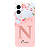 Capinha para Samsung S25 Edge Anti Impacto Personalizada - Delicate Flowers Rosa com nome e fundo transparente - Imagem 1