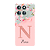 Capinha para Moto Edge 60 Pro Anti Impacto Personalizada - Delicate Flowers Rosa com nome e fundo transparente - Imagem 1