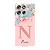 Capinha para Moto G56 Anti Impacto Personalizada - Delicate Flowers Rosa com nome e fundo transparente - Imagem 1