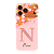 Capinha para iPhone 17 Pro Anti Impacto Personalizada - Delicate Flowers Rosa com nome e fundo transparente - Imagem 1
