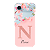Capinha para iPhone Air Anti Impacto Personalizada - Delicate Flowers Rosa com nome e fundo transparente - Imagem 1