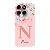 Capinha para Moto Edge 70 Anti Impacto Personalizada - Delicate Flowers Rosa com nome e fundo transparente - Imagem 1