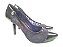 Scarpin Alto Chic Preto Verniz Renda - Imagem 6