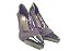 Scarpin Alto Chic Preto Verniz Renda - Imagem 2