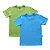 Kit 2 Camisetas Infantil Menino Jokenpô Verde e Azul - Imagem 1