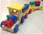 Trenzinho de Madeira Brinquedo com Blocos Coloridos - Imagem 1