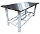 Mesa com Tampo Inox Gradil Epóxi - Imagem 1