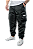 CALÇA JOGGER CARGO CORTA VENTO PRETA - Imagem 1