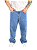 CALÇA JEANS BALÃO AZUL ESCURO - Imagem 1