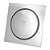 Ralo Click Inteligente Quadrado para Banheiro 10x10 cm Inox - Imagem 1