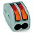 Conector de Emenda 2 Polos Cinza p/ Cabos 0,08 A 4,0mm WAGO 222-412 50Peças - Imagem 1