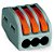 Conector de Emenda 3 Polos Cinza p/ Cabos 0,08 A 4,0mm WAGO 222-413 50Peças - Imagem 1