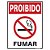 Placa Sinal. Poliestireno 15x20cm "Proibido Fumar" SINALIZE 220AB - Imagem 1