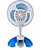 Micro Ventilador de Mesa 20cm Branco/Azul 127V Base/Garra VENTISOL 8757 - Imagem 3