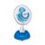 Micro Ventilador de Mesa 20cm Branco/Azul 127V Base/Garra VENTISOL 8757 - Imagem 1