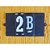 Base Para Numeros Retangular PVC CAIADO 1 KIT C/10PÇS - Imagem 1
