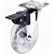 Rodizio Gel (Silicone) C/Trava Chapa Reta 75mm JOMARCA 2183 Outlet - Imagem 1