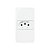 Conjunto Sleek Condulete 3/4″ Tomada 2 Polos+Terra 10A 250V  Branco MARGIRIUS 21846 - Imagem 1