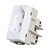Módulo Tomada Sleek 2 Polos+Terra 10A Branco MARGIRIUS 16049 2Pçs - Imagem 1
