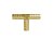 Tee Emenda Ar e Agua Zamac  3/8" GARDEN 10162E 3 Peças - Imagem 1