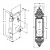 Fechadura Quadrada Colonial Bola STAM 1500/06M 33862 - Imagem 2