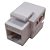 Conector Keystone Fêmea CAT6 Branco - Imagem 1