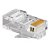 Conector Modular RJ45 Categoria 5e 100 Peças - Imagem 1
