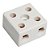 Conector FERTAK Porcelana 6 mm Bifásico 8201 – 12 Peças - Imagem 1