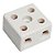 Conector FERTAK Porcelana 10 mm Bifásico 8202 – 12 Peças - Imagem 1