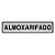 Placa Sinalizacao Aluminio “ALMOXARIFADO“ 5x25 - Imagem 1