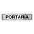 Placa Sinalizacao Aluminio “PORTARIA“ 5x25 - Imagem 1