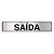 Placa Sinalizacao Aluminio “SAIDA“ 5x25 - Imagem 1