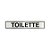 Placa Sinalizacao Aluminio “TOILETTE“ 5x25 - Imagem 1