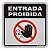 Placa Sinalização “ENTRADA PROIBIDA“  15X20cm - Imagem 1