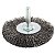 Escova de Aço Circular c/ Haste 63mm BRASFORT 7252 - Imagem 1