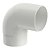Joelho 90º Circular AQUAPLUV TIGRE Branco - Imagem 1