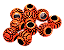 Miçanga Para Pesca Mexerica Laranja Neon - Imagem 1