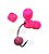 Anteninha de Pesca Chifrinho Fluorescente Neon Pink 12mm - Imagem 1