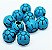 10 Miçangas para pesca Girassol Neon - Azul Celeste - Imagem 1