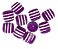 10 EVA Riscadinho Supreme Para Pesca - Roxo Neon - Imagem 1