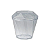 Pote Diamante em Acrílico Cristal 180ml c/ Tampa Plastilânia Caixa c/ 40x10 Un. - Imagem 1