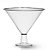 Taça em Acrilico Cristal Martine Pequena 1,1lt. Tres Triangulos Un. - Imagem 1