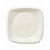 Prato Biodegradável 15cm Quadrado Branco Trik Trik c/10 Un. - Imagem 1