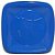 PRATO 15 CM QUADRADO AZUL ESCURO TRIK C/ 10 UN - Imagem 1