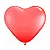 Balão N°11 Coração Vermelho São Roque c/ 20 Un. - Imagem 1