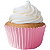 Forminha p/ Mini Cupcake Rosa c/ 45 Un. - Imagem 2