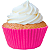 Forminha p/ Mini Cupcake Pink c/ 45 Un. - Imagem 2
