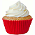 Forminha p/ Mini Cupcake Vermelho c/ 45 Un. - Imagem 2